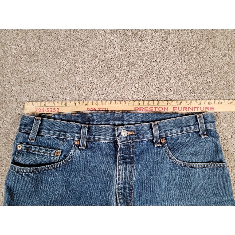Vintage Levis Jeans Mens 36x29* Blue Denim 505 Straight Medium Wash Made In USA - Picture 11 of 16